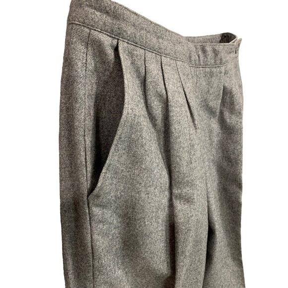 Size 11/2 Lindsay Gray Women's 1980s Vintage Wool Blend Dress Pants - Picture 4 of 9